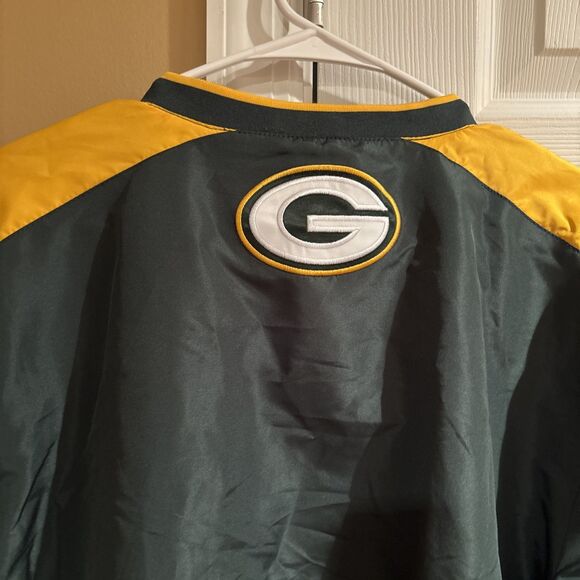 Men’s Medium Green Bay Packers Windbreaker V-neck NWT NFL Team Apparel G-III - Picture 10 of 10